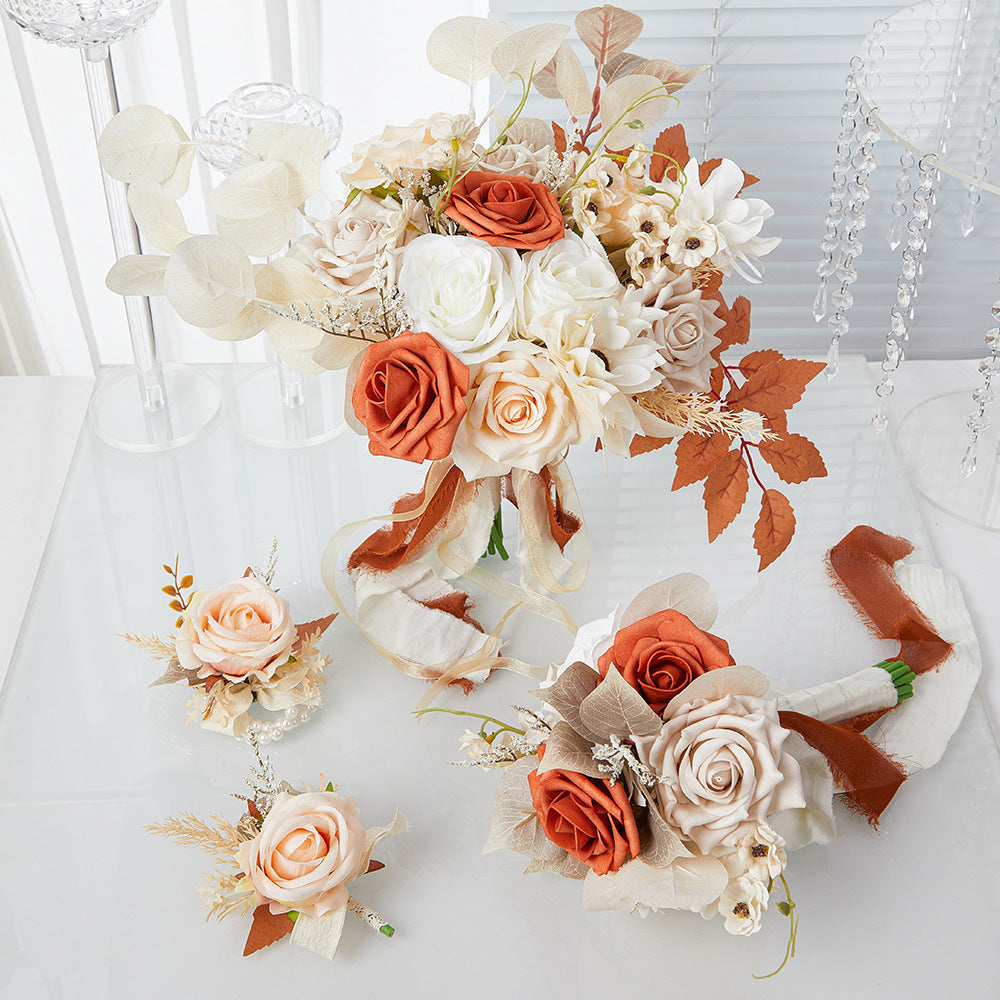 15" BRIDAL BOUQUET BOHEMIAN ROMANTIC CHARM