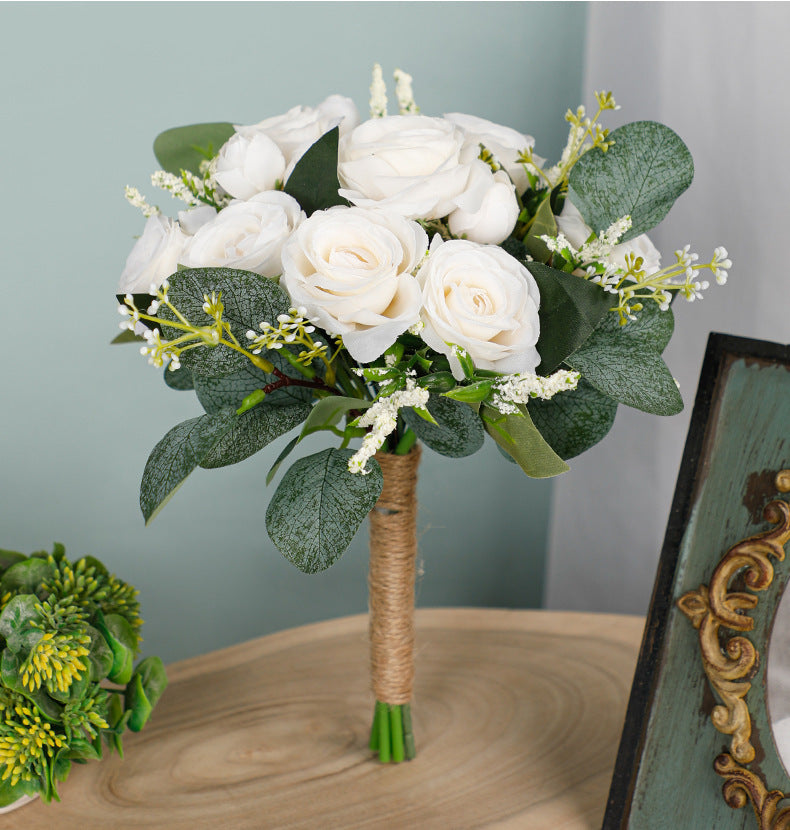 10" Bridesmaid Bouquets - Real Touch Artificial Flowers