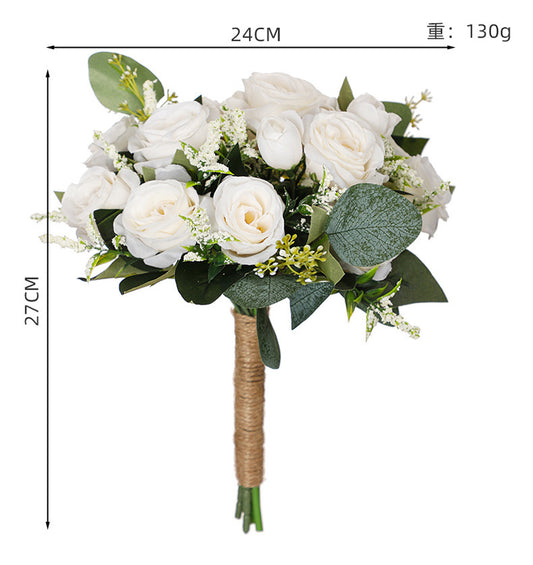 10" Bridesmaid Bouquets - Real Touch Artificial Flowers