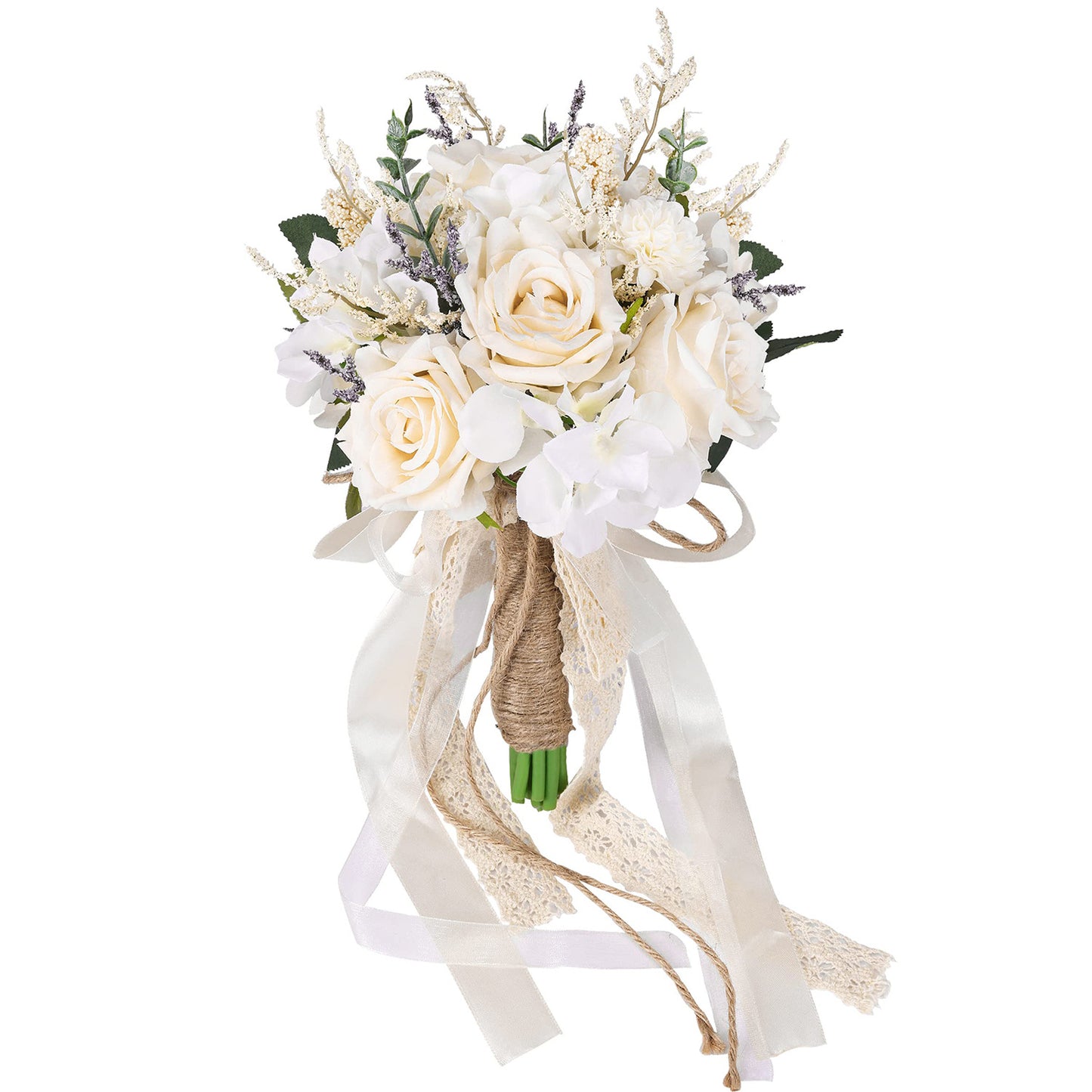 12" Bridesmaid Bouquets - Real Touch Artificial Flowers
