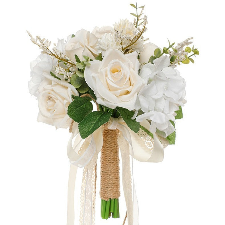 12" Bridesmaid Bouquets - Real Touch Artificial Flowers