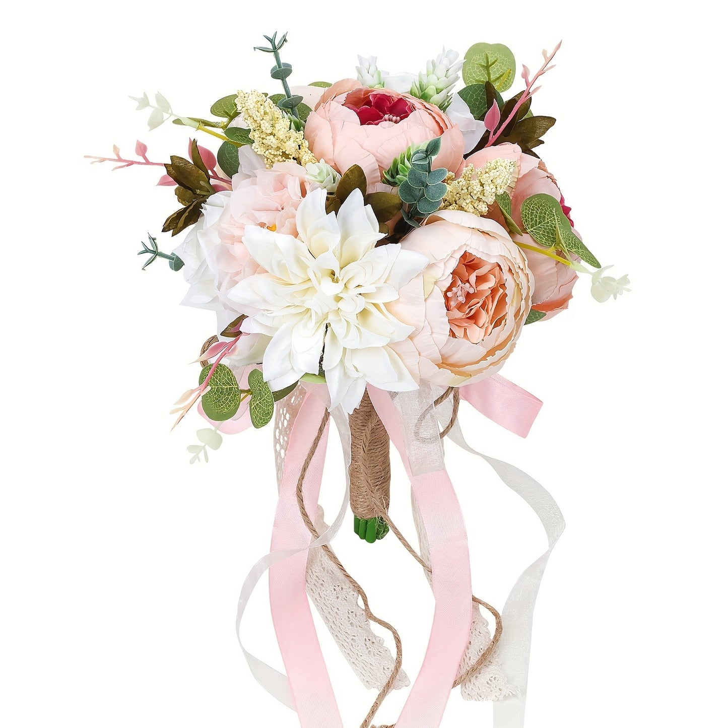 12" Bridesmaid Bouquets - Real Touch Artificial Flowers