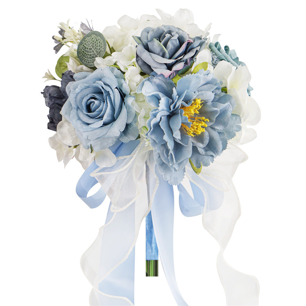 12" Bridesmaid Bouquets - Real Touch Artificial Flowers