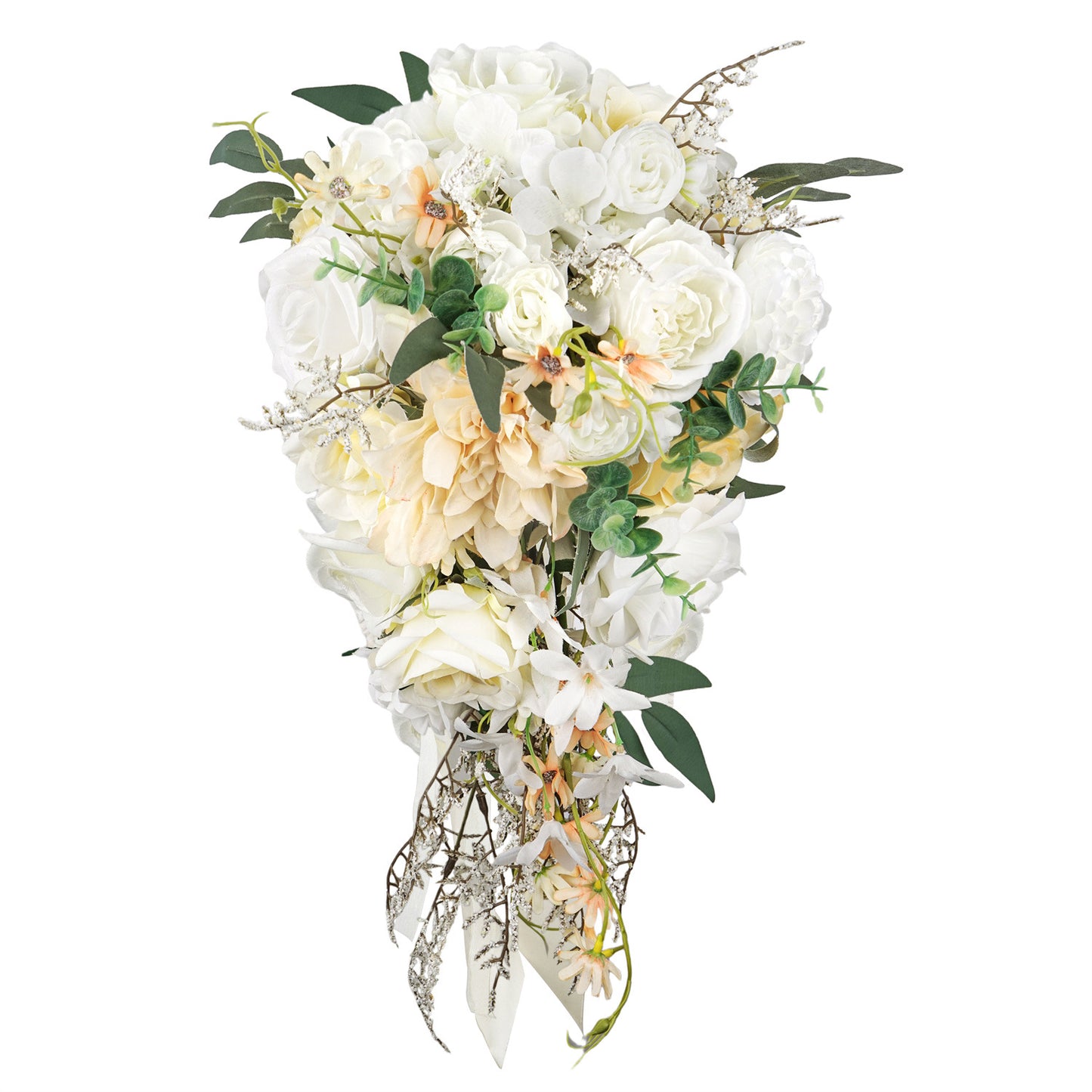 12" Bridesmaid Bouquets - Real Touch Artificial Flowers