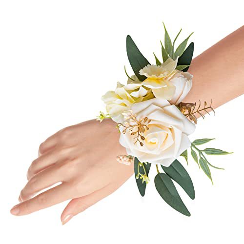 4.75 inch WRIST CORSAGES Light Blue- Light Pink