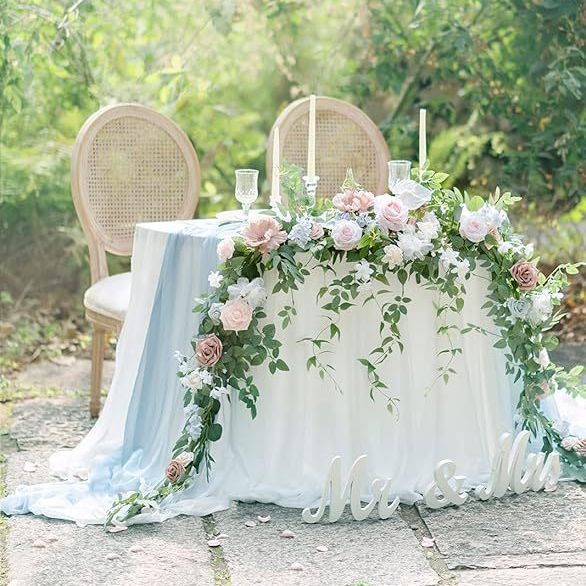 Artificial Table Flower Garland for wedding decor