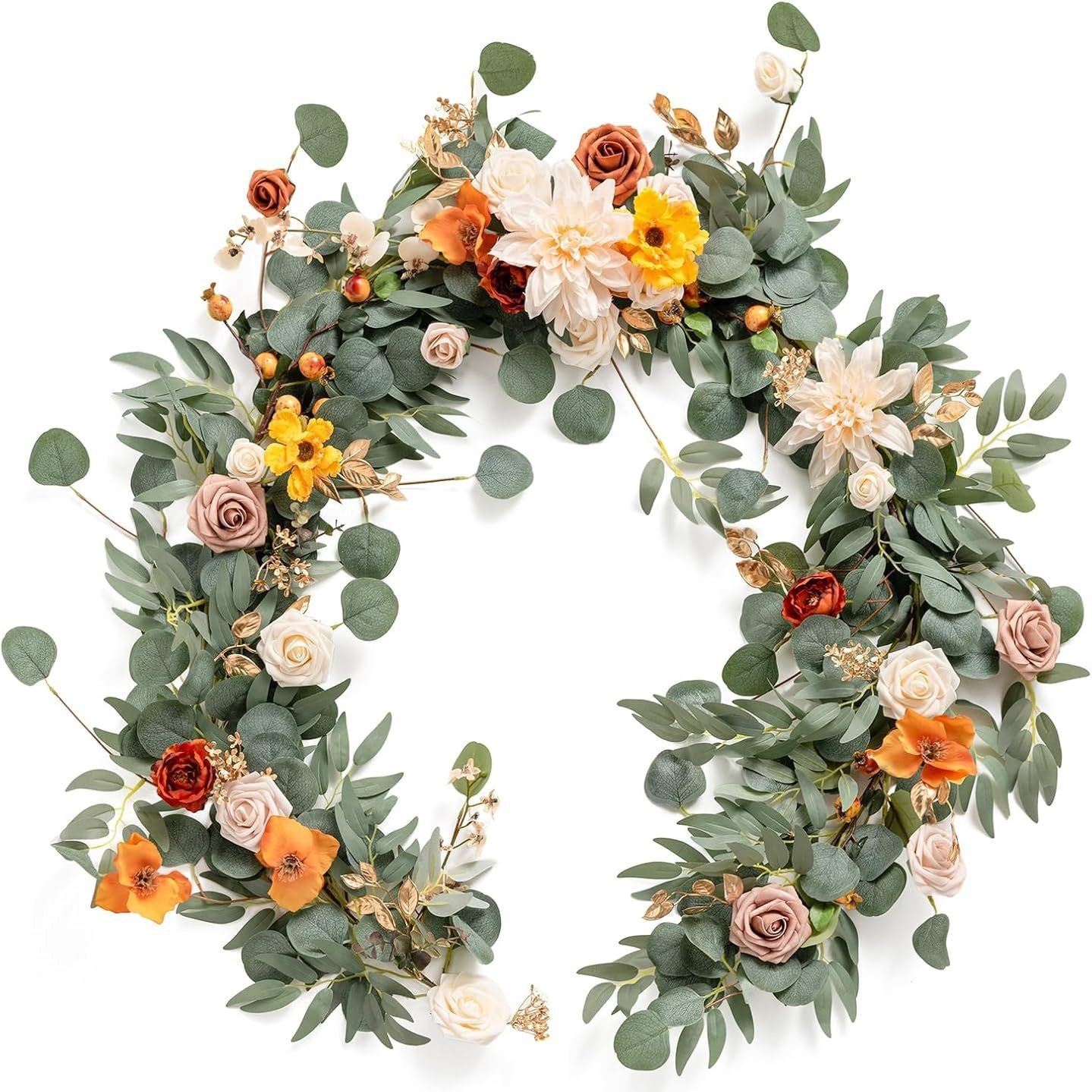6ft Artificial Flower Garland for Long Table wedding decor