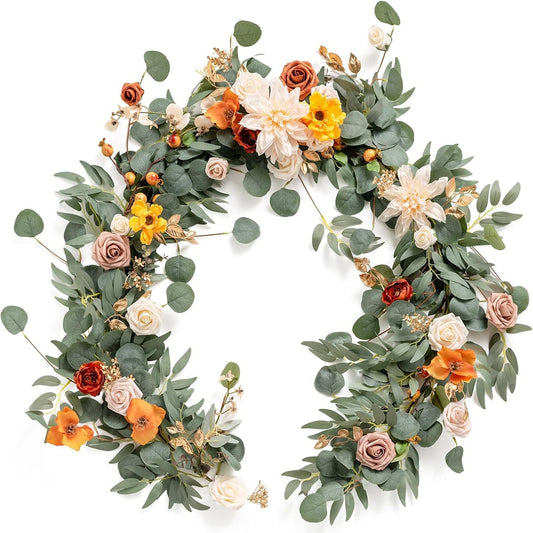 6ft Artificial Flower Garland for Long Table wedding decor