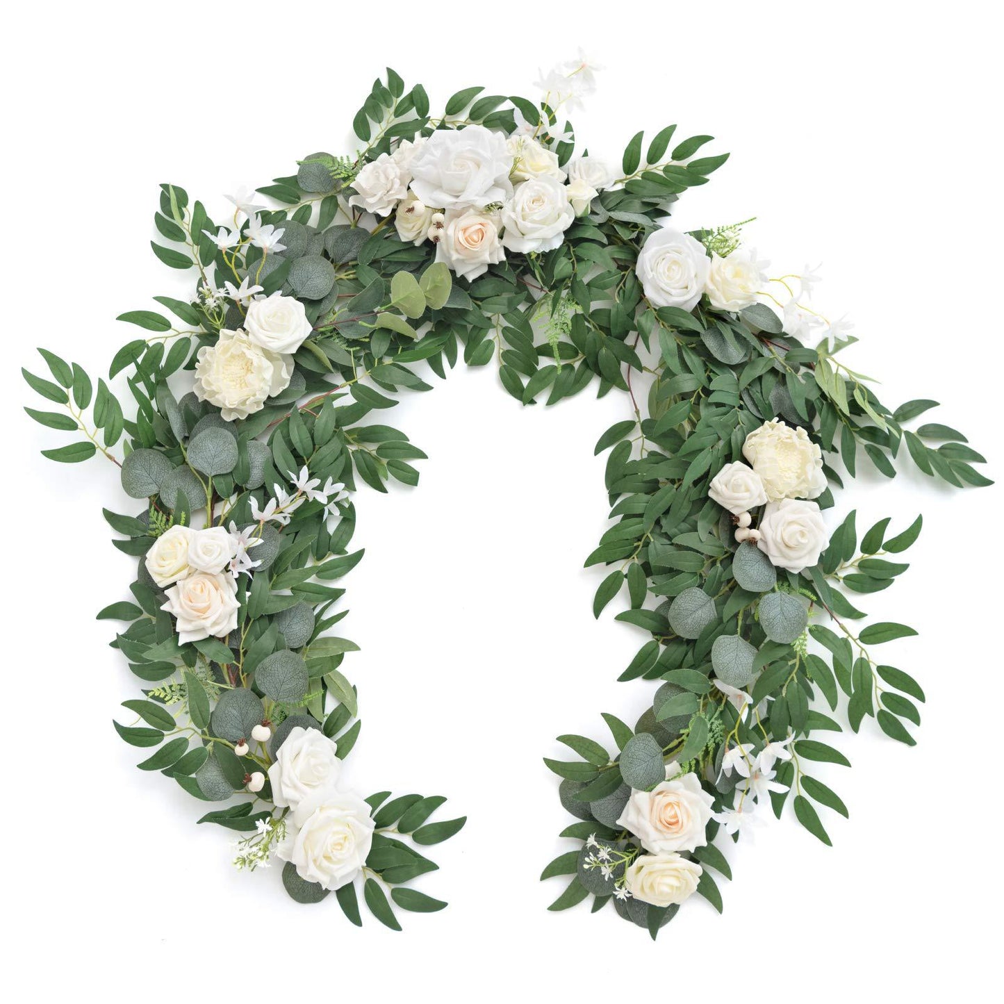 6ft Artificial Flower Garland for Long Table wedding decor