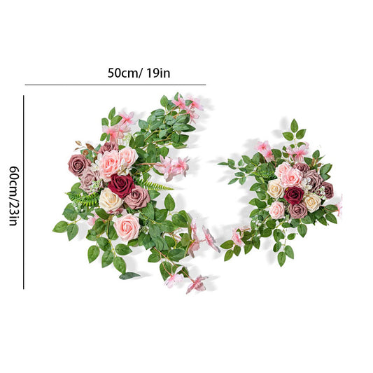 23 inch Artificial Flower Sign Decor for Wedding Party