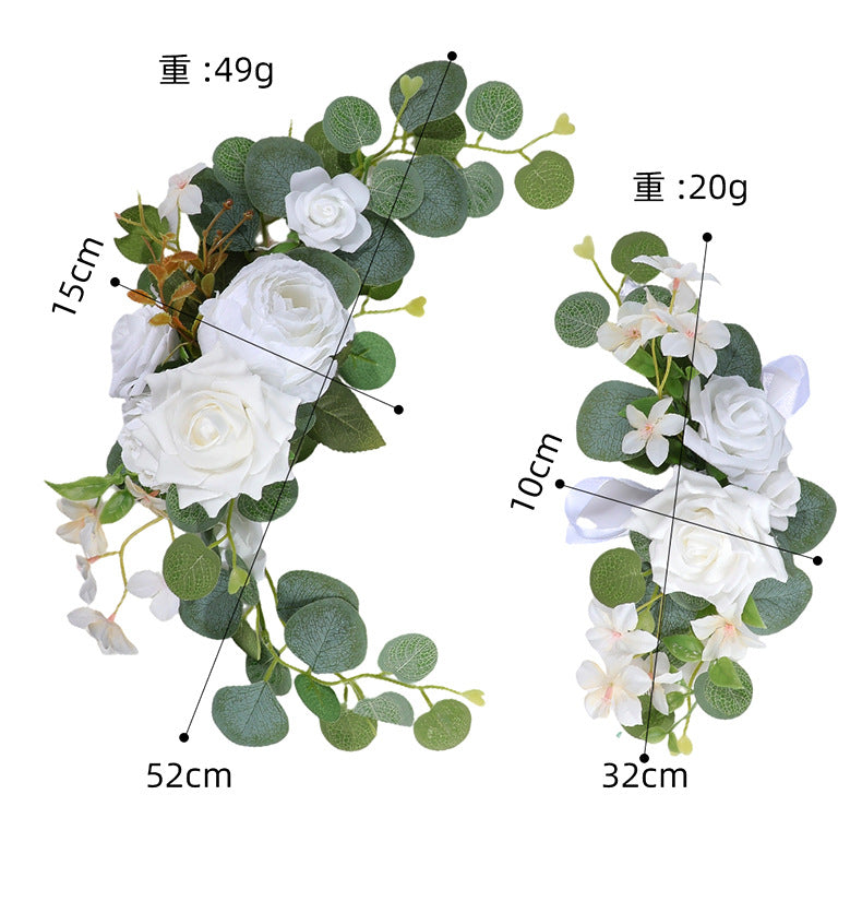 25 inch Artificial Flower Sign Decor for Wedding Party