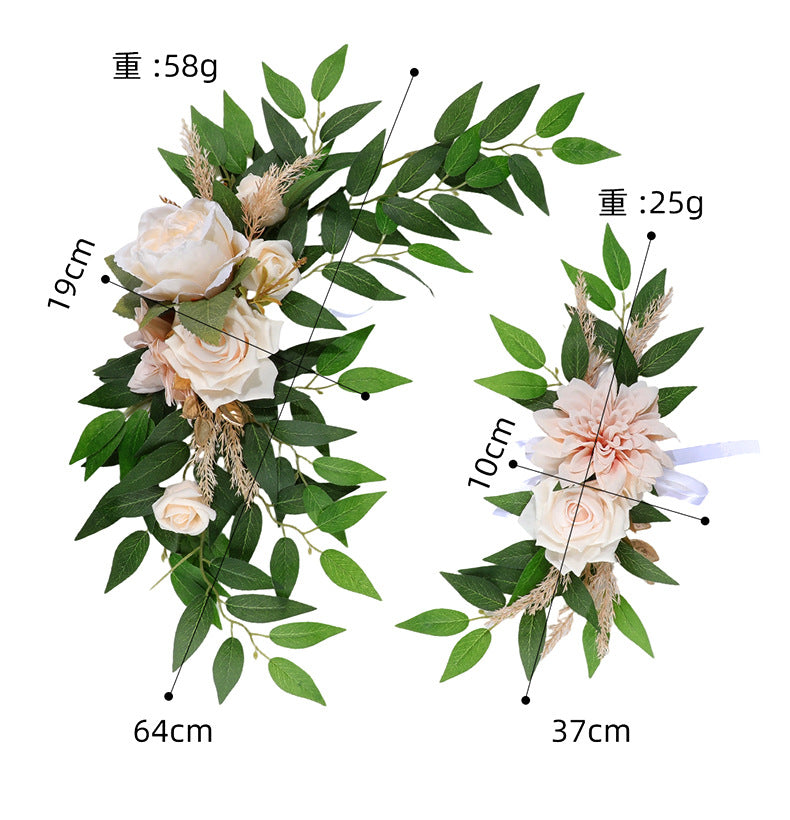 25 inch Artificial Flower Sign Decor for Wedding Party