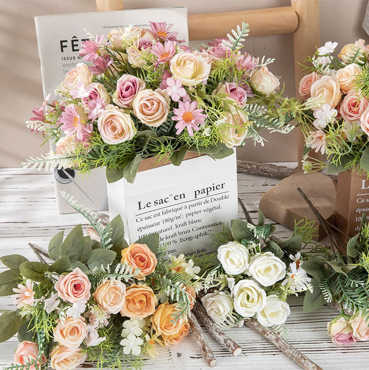 Ins Rose and Daisy Artificial Flower For Home Decor