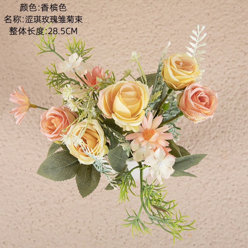 Ins Rose and Daisy Artificial Flower For Home Decor