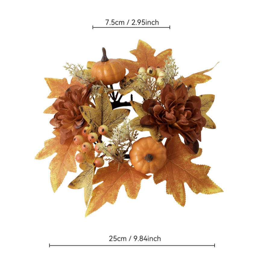Artificial Garland of Pumpkin & Maple Leaf for Halloween