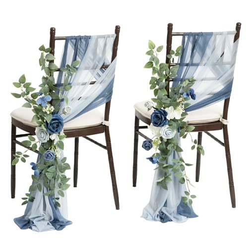 Artificial Aisle Chair Flower For wedding Decoration