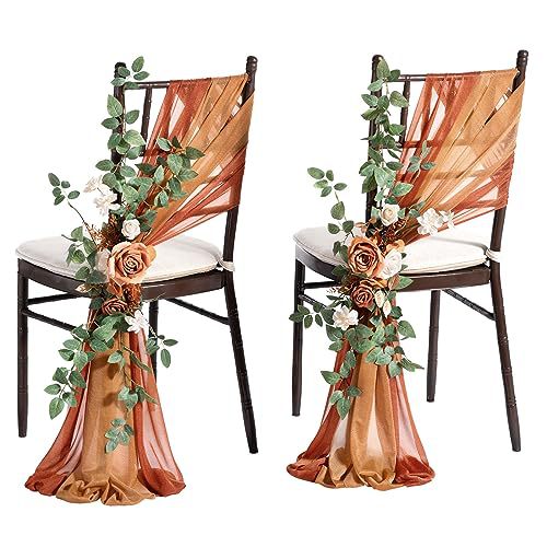 Artificial Aisle Chair Flower For wedding Decoration