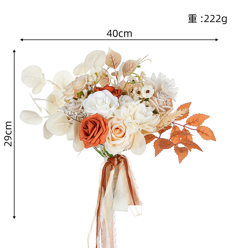 15" BRIDAL BOUQUET BOHEMIAN ROMANTIC CHARM