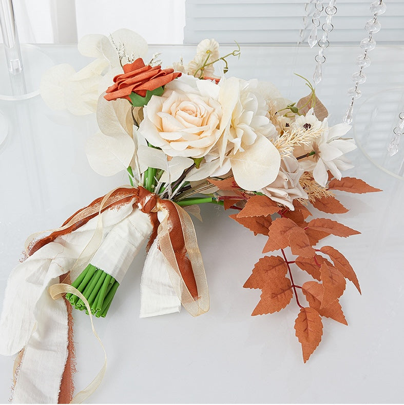 15" BRIDAL BOUQUET BOHEMIAN ROMANTIC CHARM