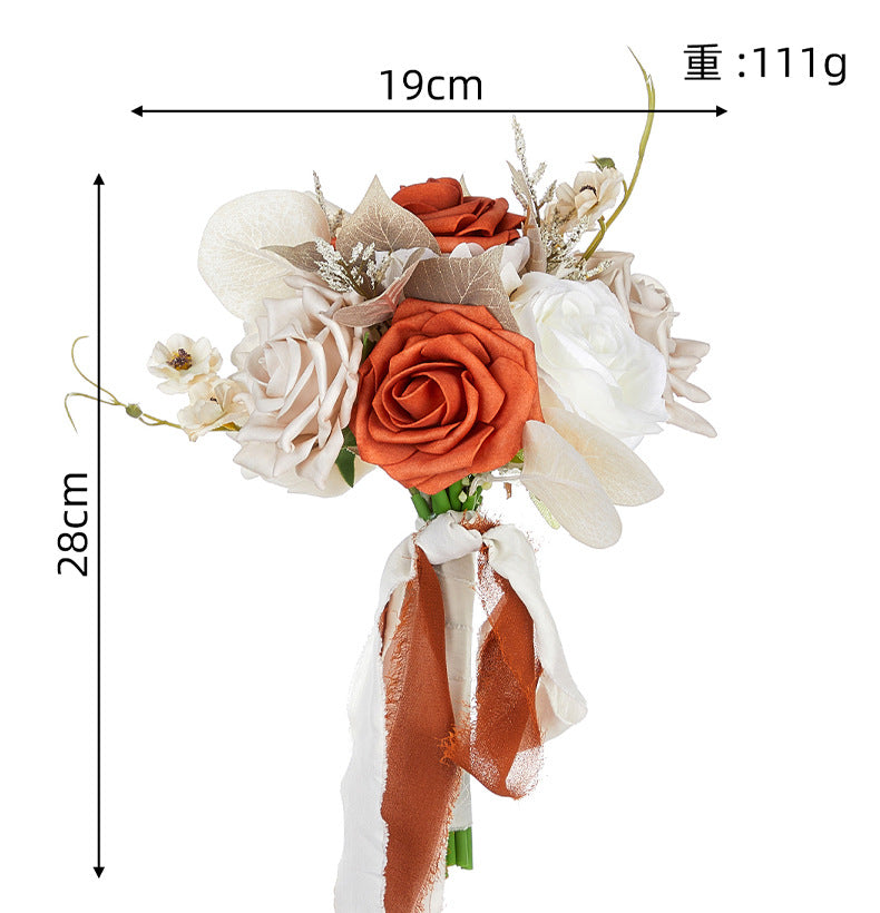15" BRIDAL BOUQUET BOHEMIAN ROMANTIC CHARM