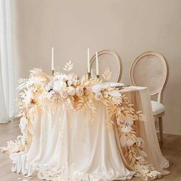 Artificial Table Flower Garland for wedding decor