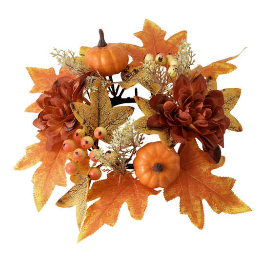 Artificial Garland of Pumpkin & Maple Leaf for Halloween