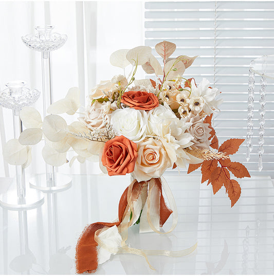 15" BRIDAL BOUQUET BOHEMIAN ROMANTIC CHARM